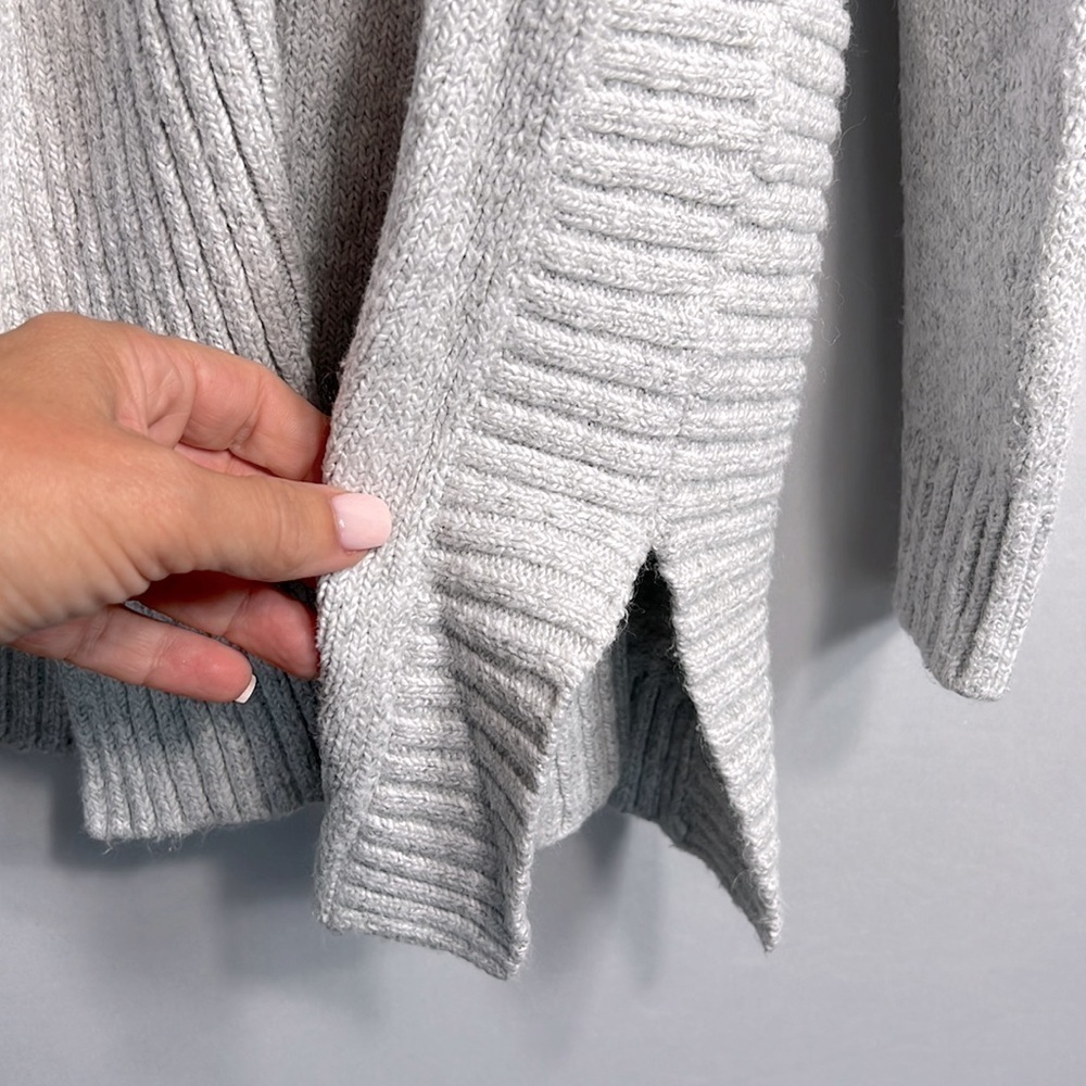 J Jill Grey Cardigan Sweater size S - Picture 3 of 8